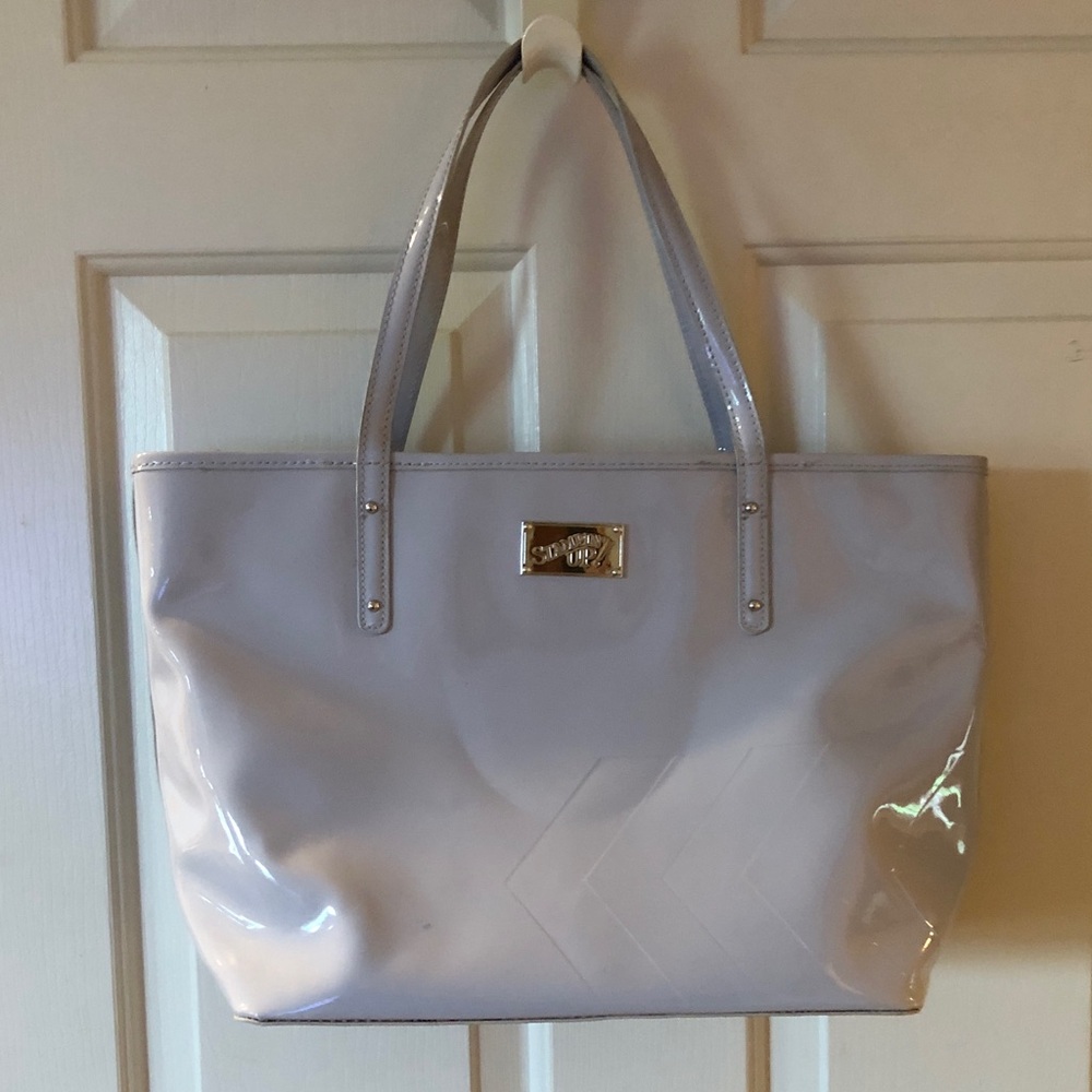 Stampin' Up! Patent Tote with Gold Plaque